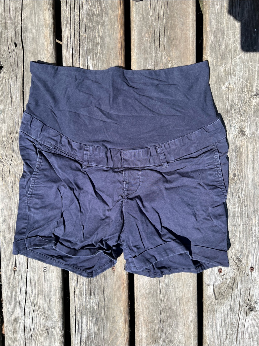 Navy Blue maternity shorts